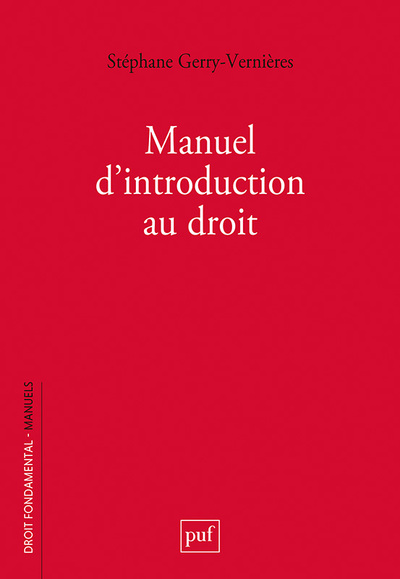 Picture of Manuel d'introduction au droit