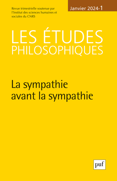 Image de Les Études philosophiques, 2024-1