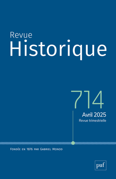 Image de REVUE HISTORIQUE, 2025 - 714