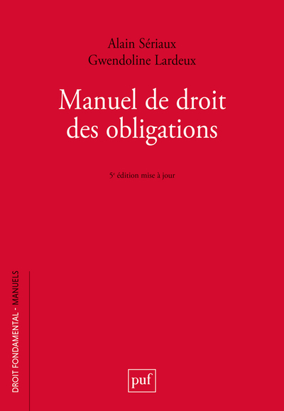 Image de Manuel de droit des obligations