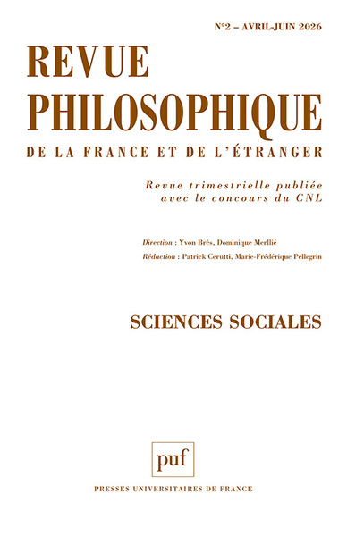 Image de Revue philosophique 2026, T. 151(2)