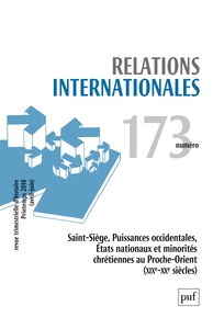 Picture of Relations internationales 2018, n° 173