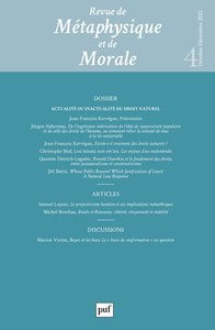 Picture of Revue de métaphysique et de morale 2021-4