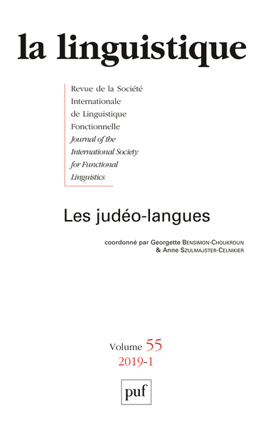 Picture of linguistique 2019, vol. 55 (1)