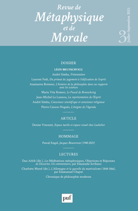 Picture of Revue de métaphysique et de morale 2021-3