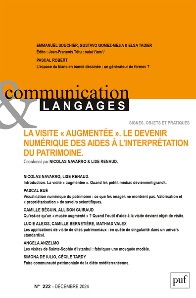 Image de COMMUNICATION ET LANGAGES 2024, N.222