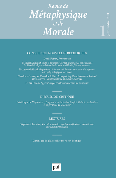 Picture of Revue de métaphysique et de morale 2024-1