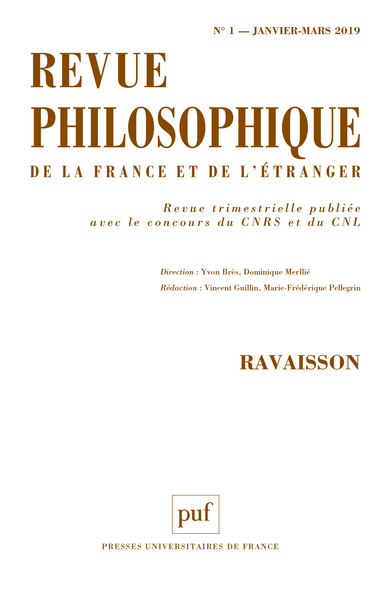 Picture of Revue philosophique 2019, t. 144 (1)