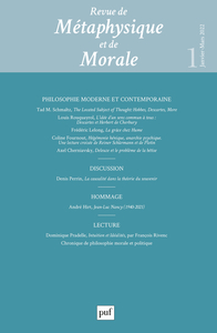 Picture of Revue de métaphysique et de morale 2022-1