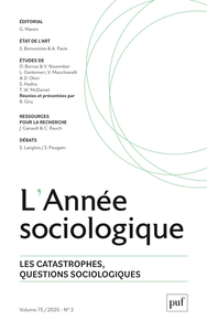 Image de ANNEE SOCIOLOGIQUE 2025, VOL. 75(2)