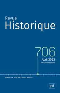 Picture of Revue historique 2023-2, n° 706