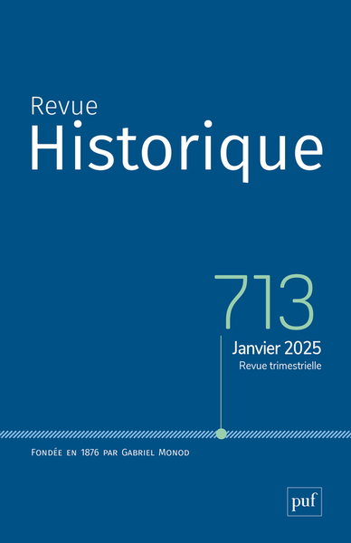 Image de REVUE HISTORIQUE, 2025 - 713