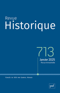 Image de REVUE HISTORIQUE, 2025 - 713