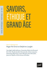 Image de Savoirs, éthique et grand âge