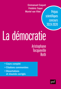 Picture of Prépas scientifiques 2019-2020. Français/Philosophie - La démocratie