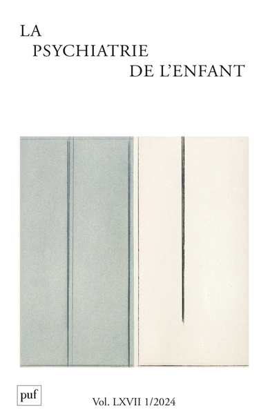 Image de PSYCHIATRIE DE L'ENFANT 2024, VOL. 67, N.1