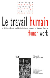 Image de LE TRAVAIL HUMAIN 2026-1, VOL. 89, N.1