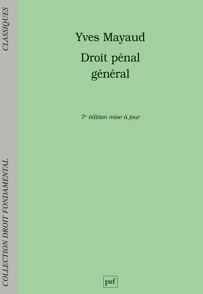 Picture of Droit pénal général