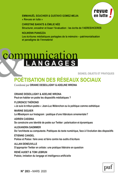 Picture of Communication et langages 2020, n.203