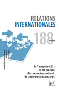 Image de Relations internationales 2021, n.188