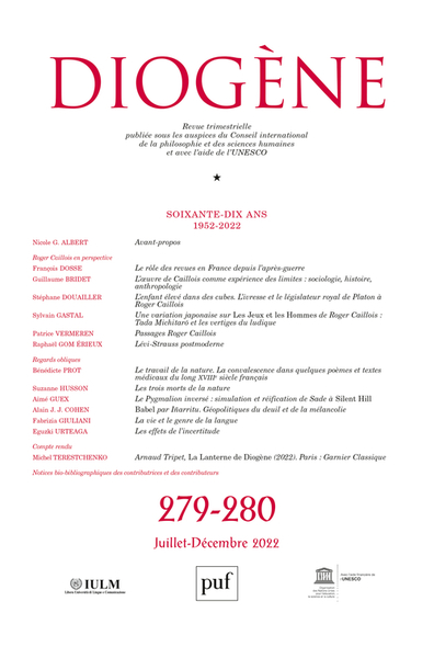Picture of Diogène 2022, n° 279-280