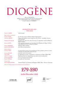 Picture of Diogène 2022, n° 279-280