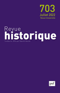 Image de Revue historique 2022, n° 703