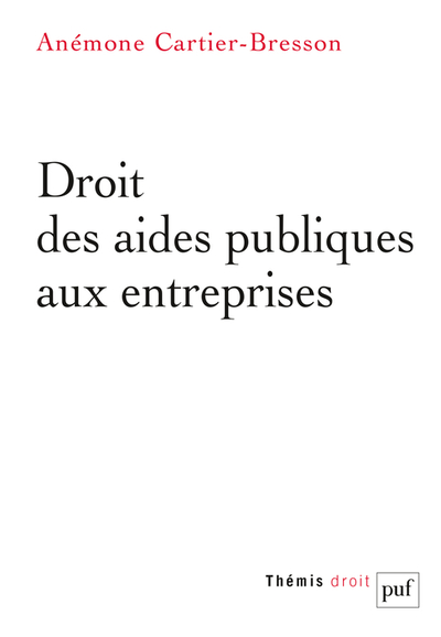 Picture of Droit des aides publiques aux entreprises