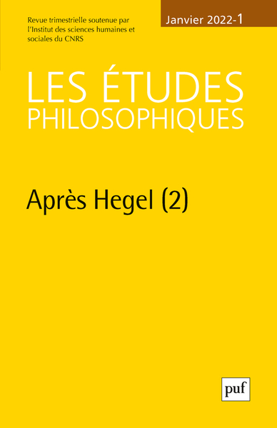 Image de Etudes philosophiques 2022, n.1