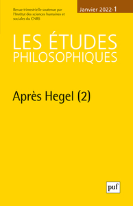 Image de Etudes philosophiques 2022, n.1