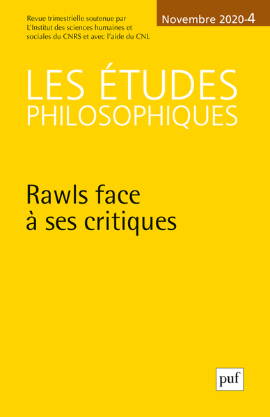Image de Les Études philosophiques, 2020-4
