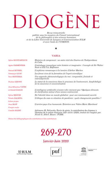 Picture of Diogène 2020, n° 269-270