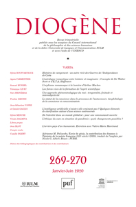 Picture of Diogène 2020, n° 269-270