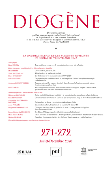 Picture of Diogène 2020, n° 271-272