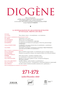 Picture of Diogène 2020, n° 271-272