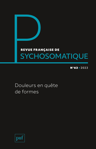 Picture of Revue francaise de psychosomatique 2023, n.63