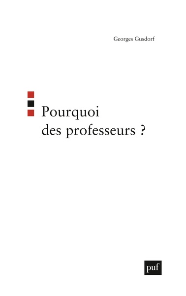 Picture of Pourquoi des professeurs ?