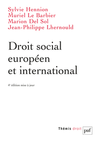 Picture of Droit social européen et international