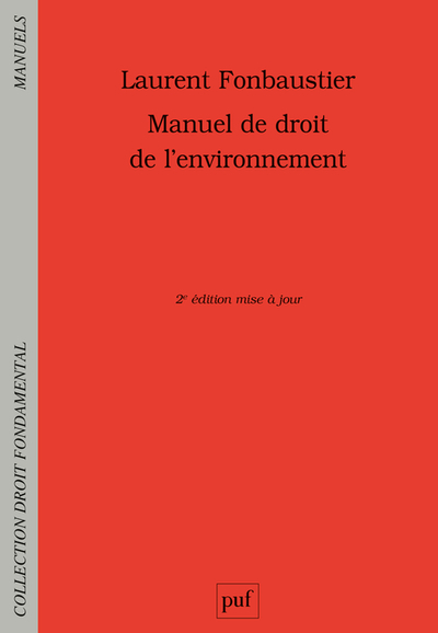 Image de Manuel de droit de l'environnement