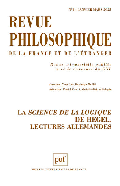 Image de REVUE PHILOSOPHIQUE 2025, T. 150(1)