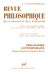 Picture of Revue philosophique 2022, t. 147(3)
