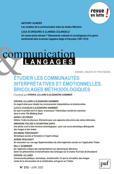 Image de Communication et langages, 2022-2