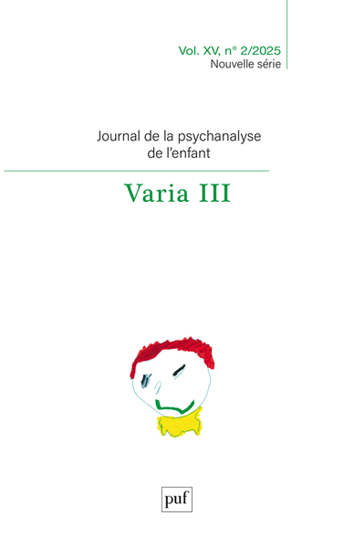Image de Journal de la psychanalise de l'enfant 2025-2