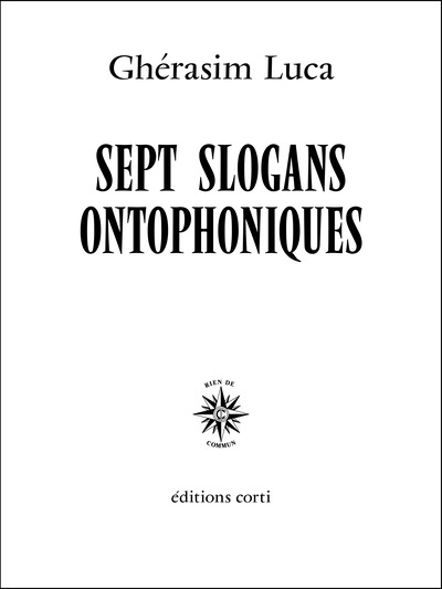 Image de Sept slogans ontophoniques