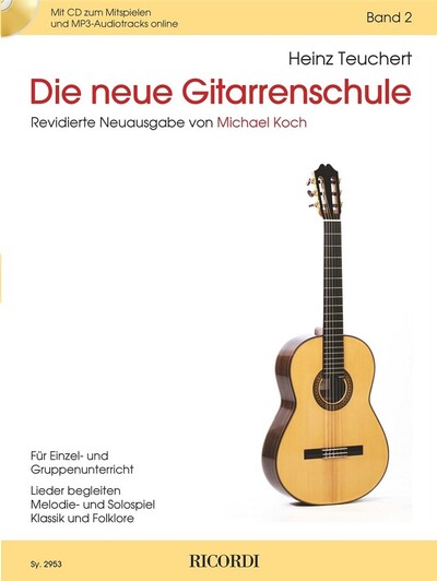 Image de HEINZ TEUCHERT : DIE NEUE GITARRENSCHULE BAND 2 - GUITARE - RECUEIL + ENREGISTREMENT(S) EN LIGNE