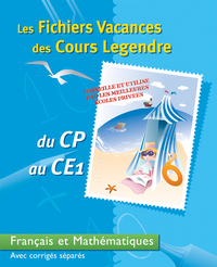 Picture of Fichiers vacances des cours Legendre Français et maths du CP au CE