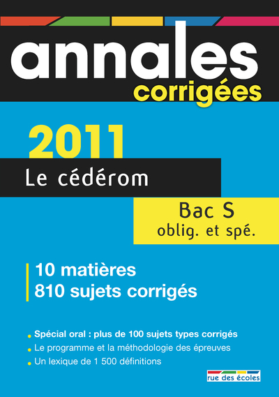 Picture of Annales corrigées Bac S 2011