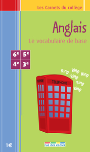 Picture of Anglais vocabulaire - Carnet 6e/3e