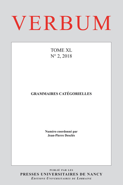 Picture of Verbum, Tome XL, n° 2/2018