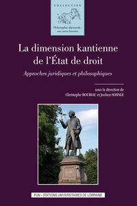 Image de La dimension kantienne de l'État de droit - approches juridiques et philosophiques